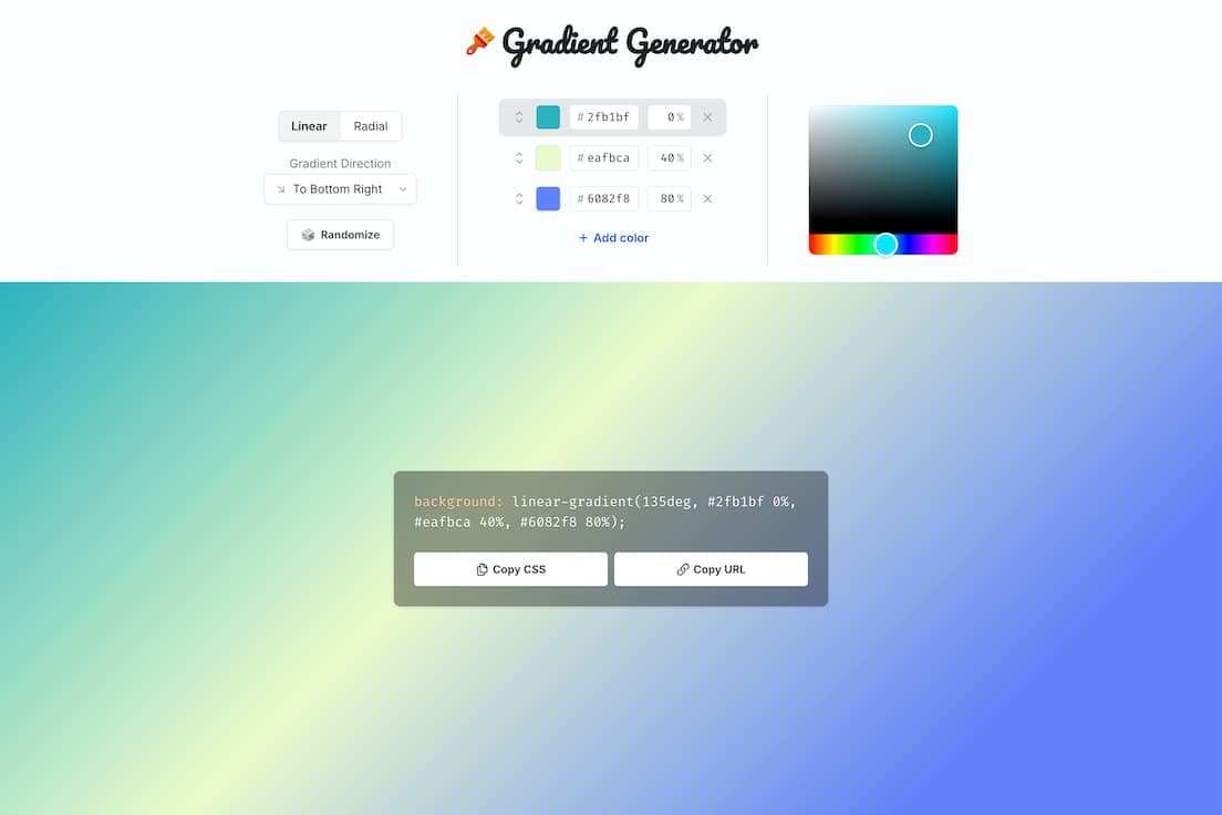 Gradient Generator screenshot 1