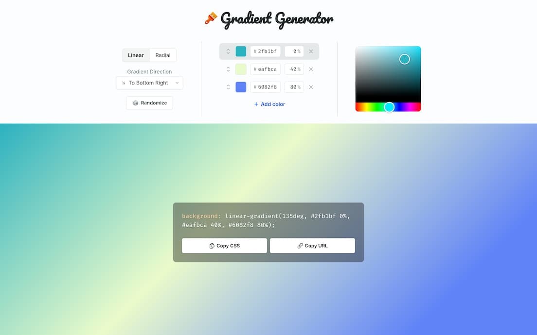 Gradient Generator screenshot 1