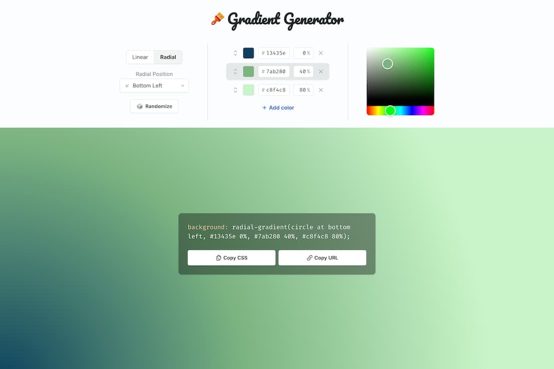 Gradient Generator screenshot 2
