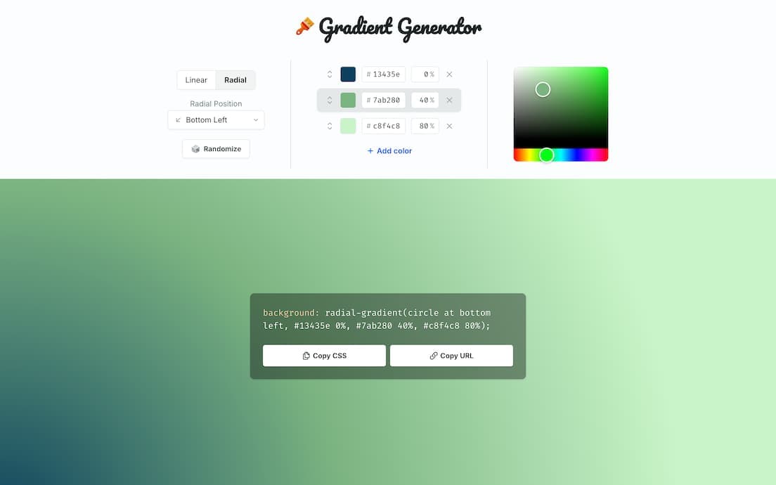 Gradient Generator screenshot 2