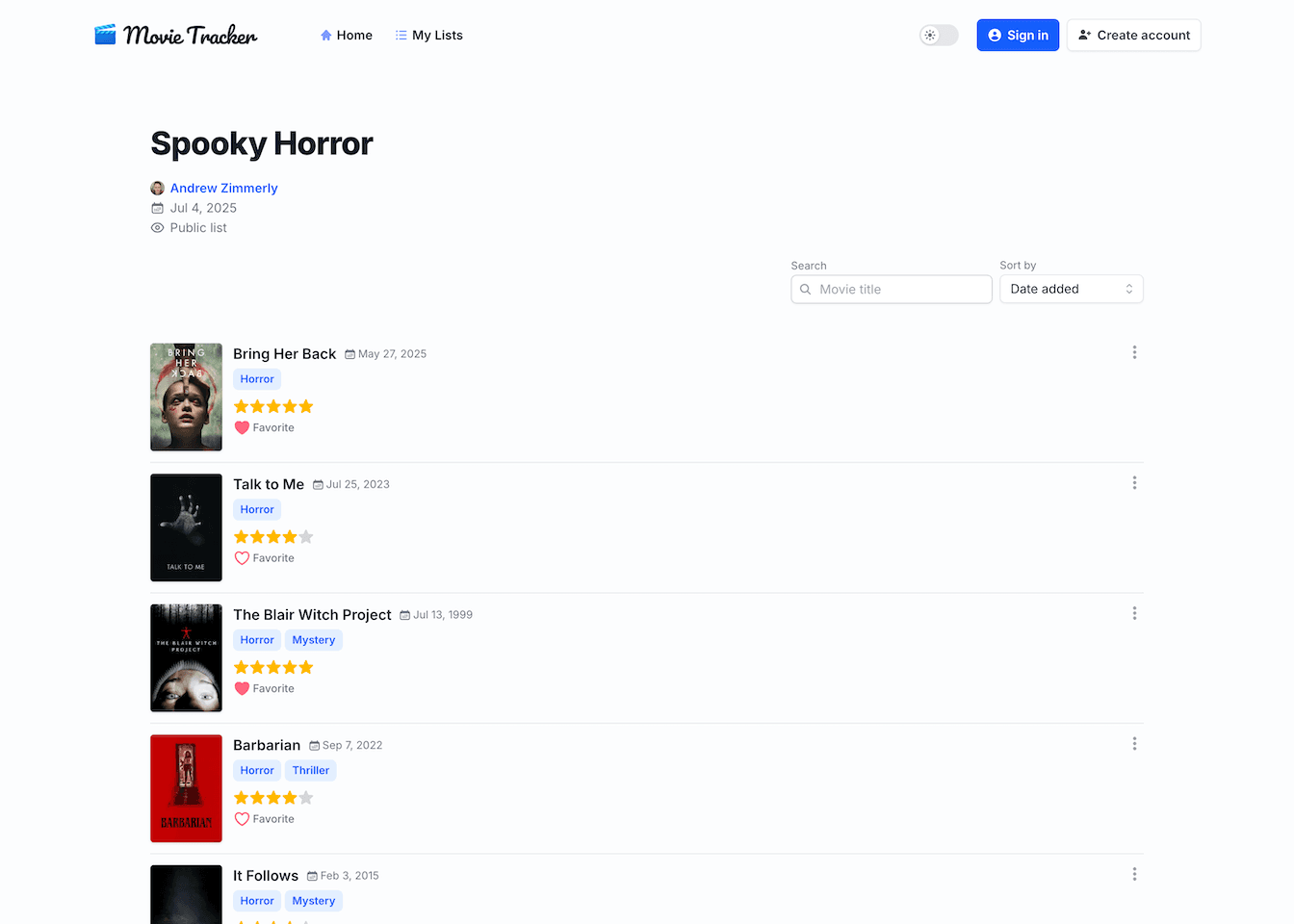 Movie Tracker