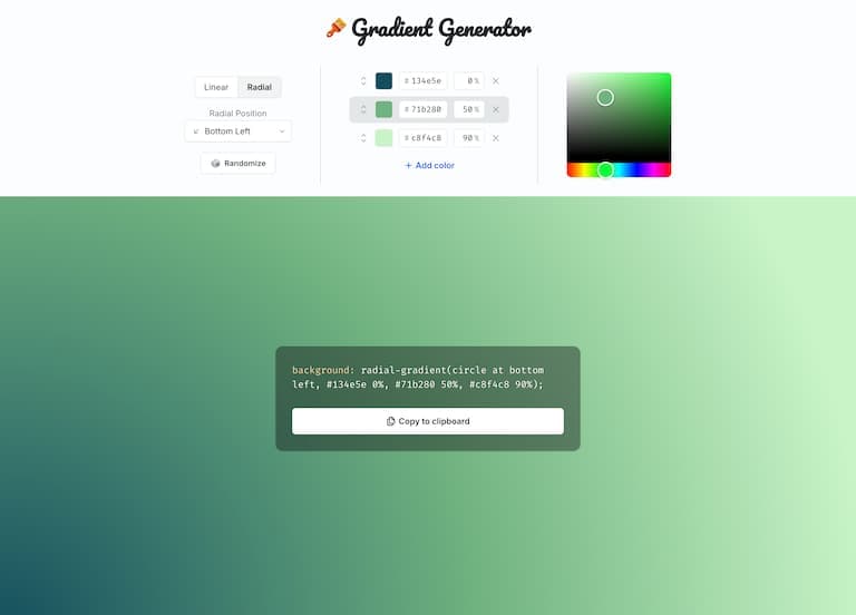 Gradient Generator screenshot 2